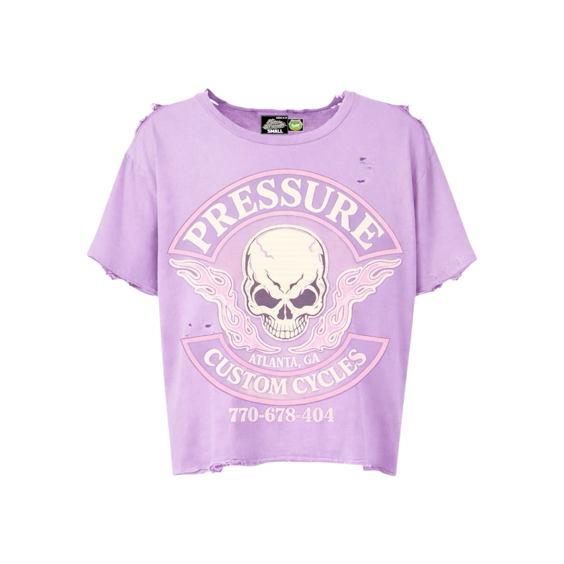 CUSTOM CYCLES TEE PURPLE