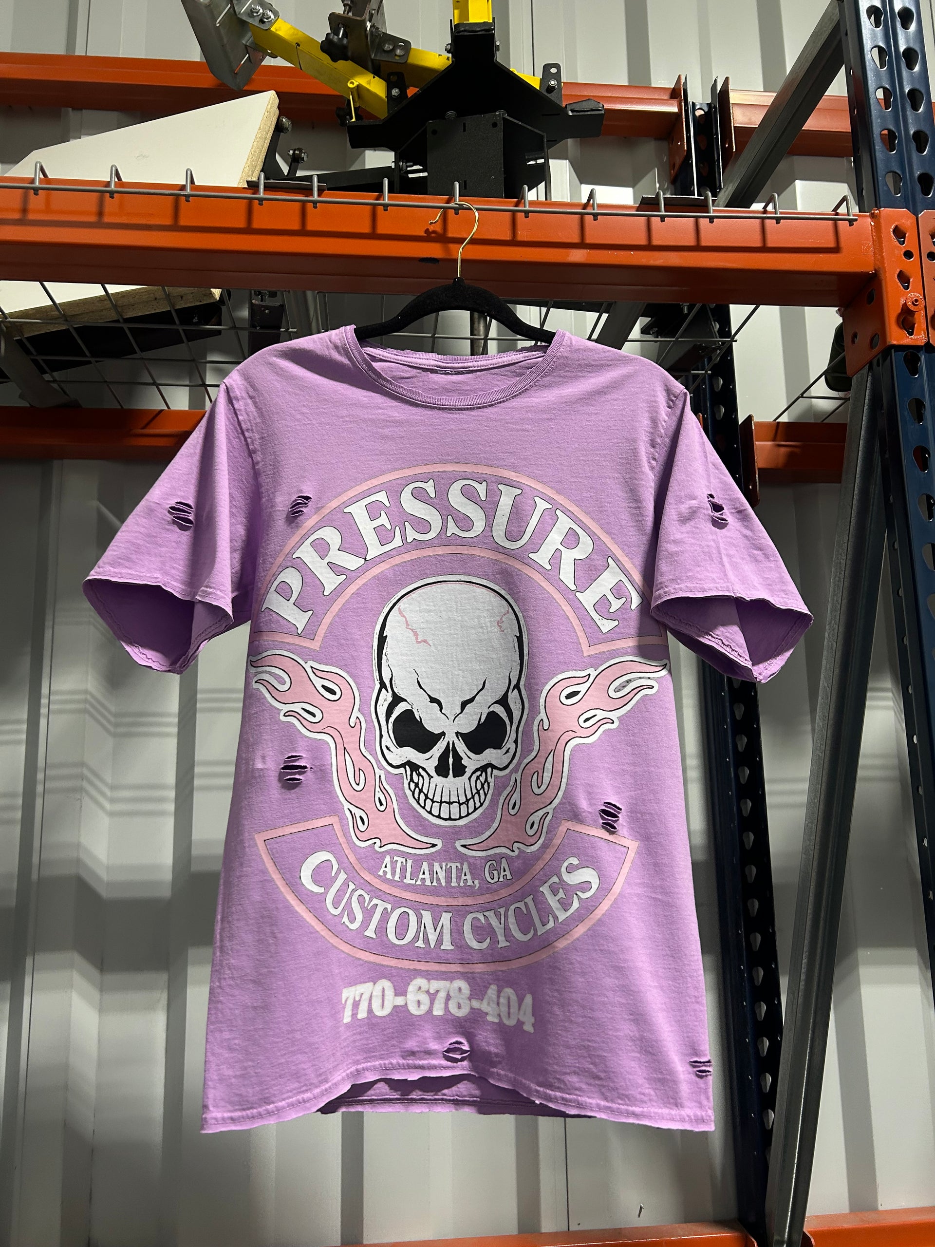 CUSTOM CYCLES TEE PURPLE