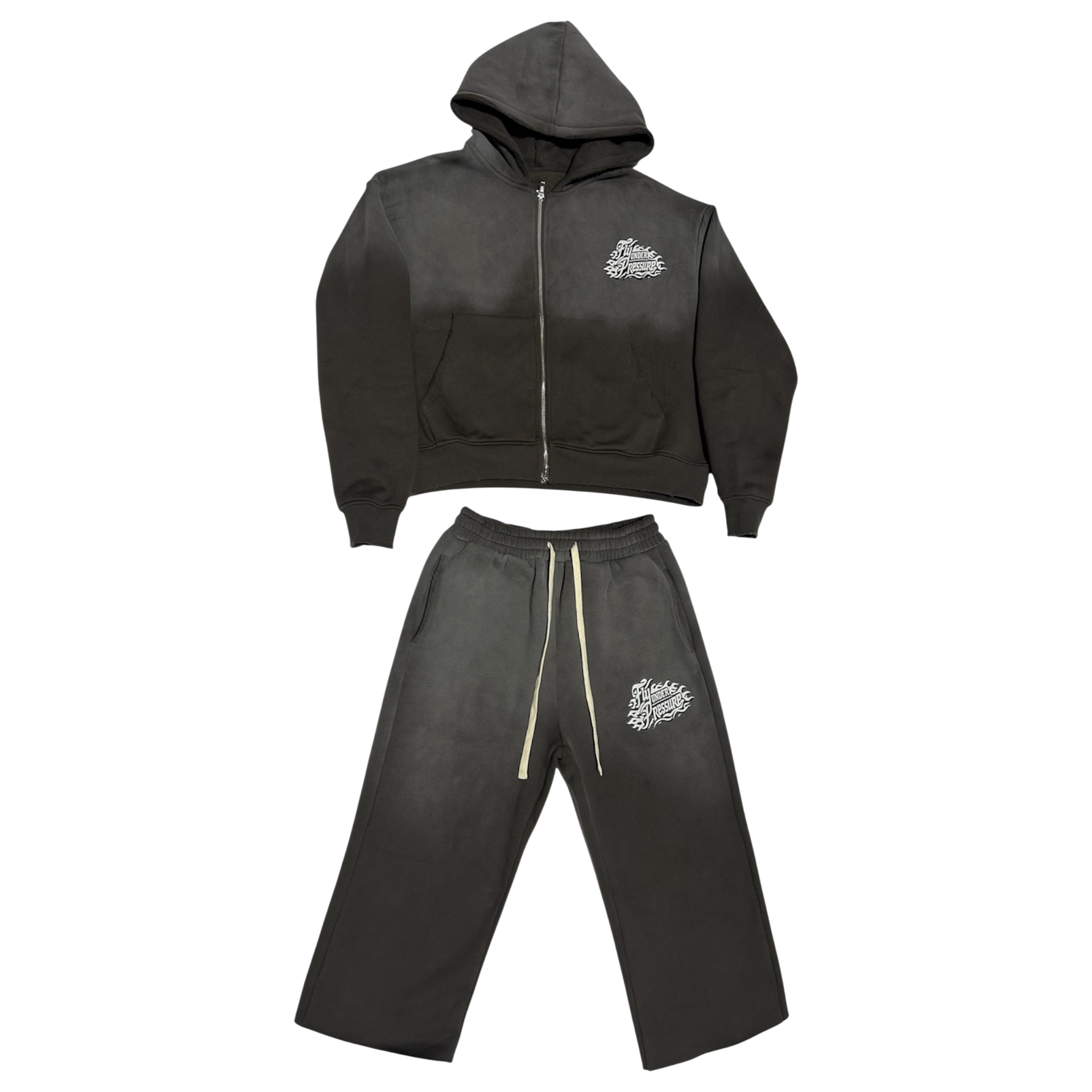 FUP SHORT SET CHARCOAL